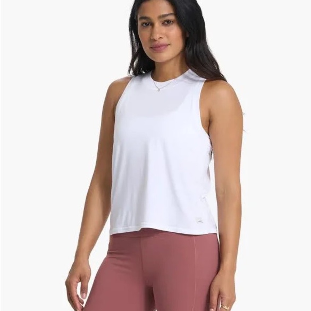 vuori white tank top